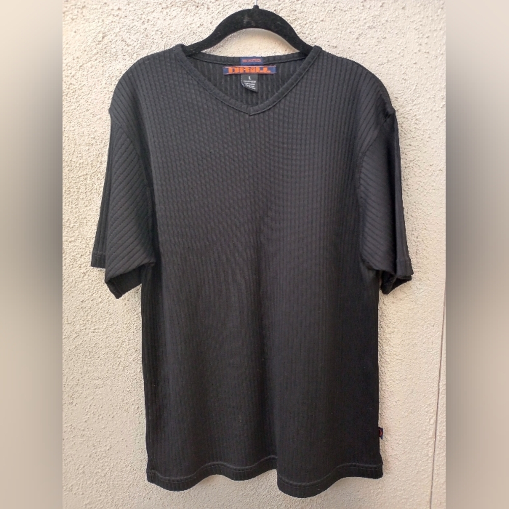 Drill Ribbed T-shirt Casual Dressy Contemporary Streetwear Retro Party Goth